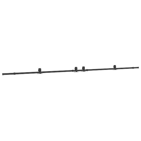 vidaXL Sliding Door Mechanism for Middle Door 427cm Black