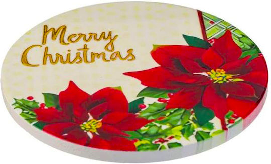 Set of 2 Christmas Coasters Merry Christmas Ceramic