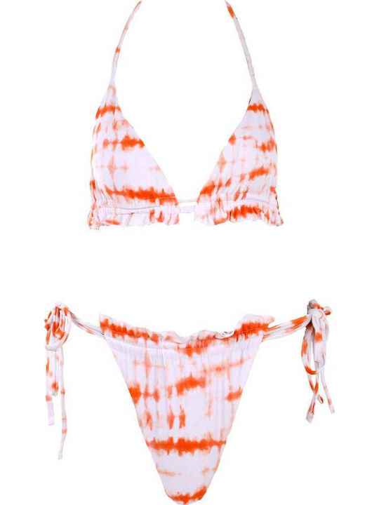 Gigi Set Bikini Τριγωνάκι & Brazil Λευκό