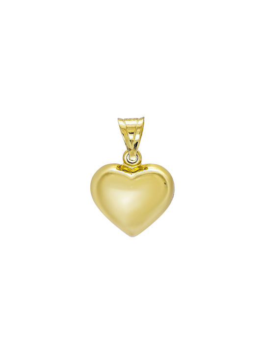 Kiriakos Gofas Charm mit Design Herz aus Gold 14K