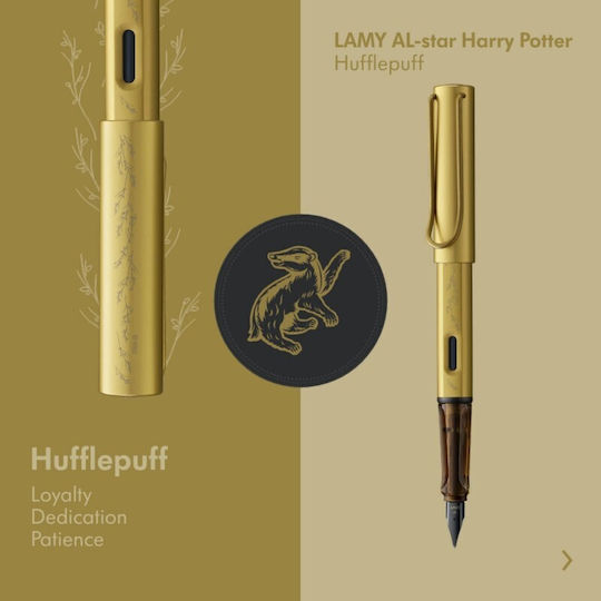 Lamy Al Star Harry Potter Hufflepuff Fountain Pen 1239391 4014519783916 Nibs Extra Fine