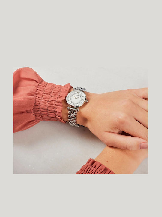 Emporio Armani Women's Watch with Silver Metal Bracelet