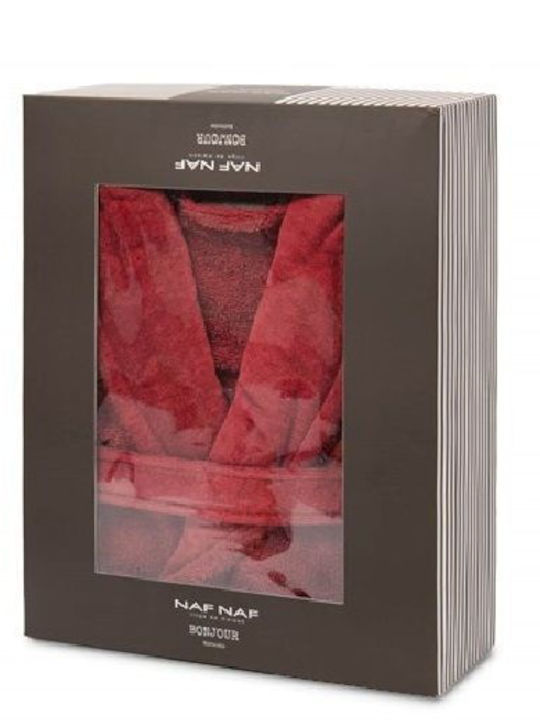 Βιοκαρπέτ Μπουρνούζι με Γιακά Μπορντό (burgundy) Βιοκαρπέτ Μπουρνούζι με Γιακά Μπορντό (burgundy)