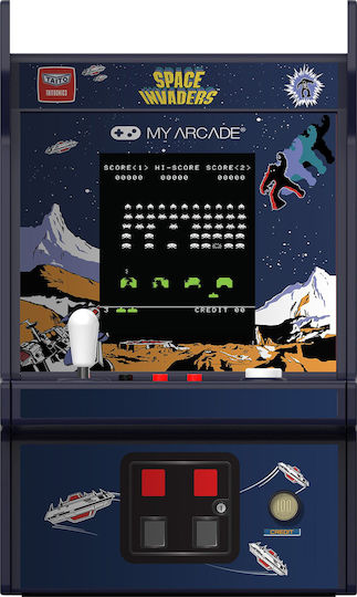 My Arcade Mini Space Invaders Arcade Game Console Retrogaming Portable Dark Blue