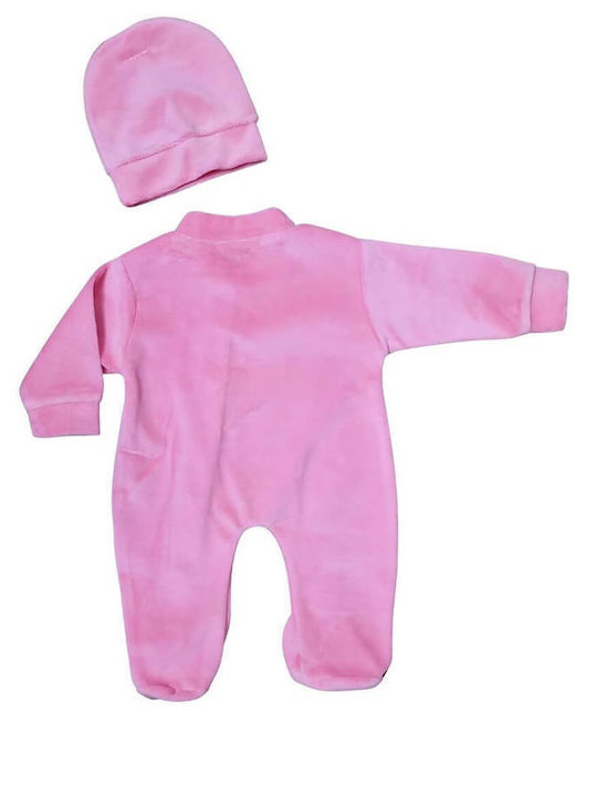 Annora Baby Σετ Φορμάκια Βελουτέ Ροζ 2τμχ