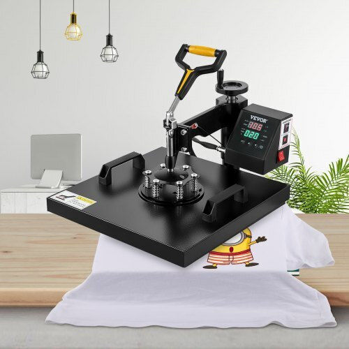 Mașină de transfer termic 2în1 Vevor 15x15" pentru tricouri și pălării Dg3838cm2220vbui0v2