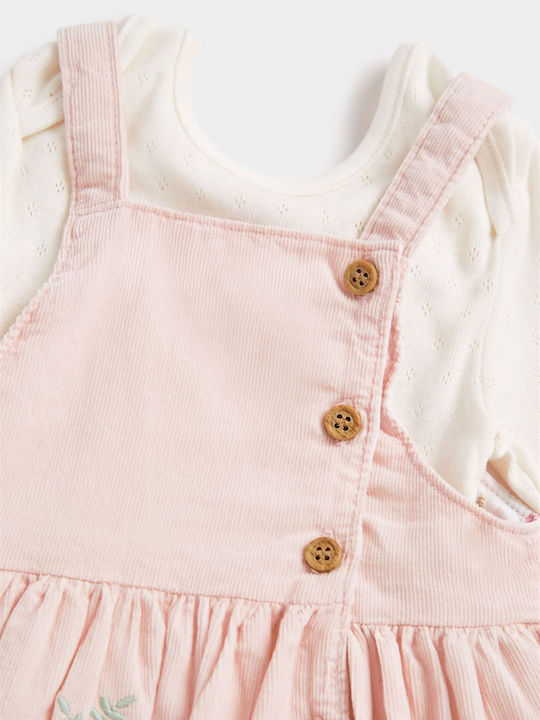 Kinderkleid Set mit Strumpfhose Rosa