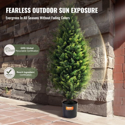 Christmas Decorative Illuminated Tree Green 2pcs