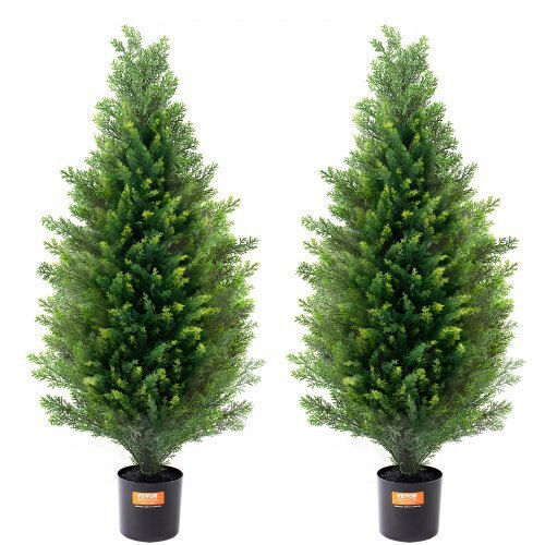 Christmas Decorative Illuminated Tree Green 2pcs
