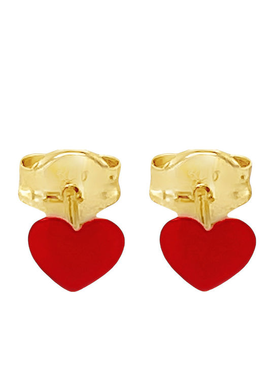 Xryseio Cercei Fetite Studs Inima Din Aur 14K