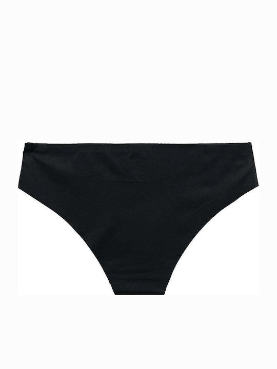 Damen Slip Nahtlos Schwarz