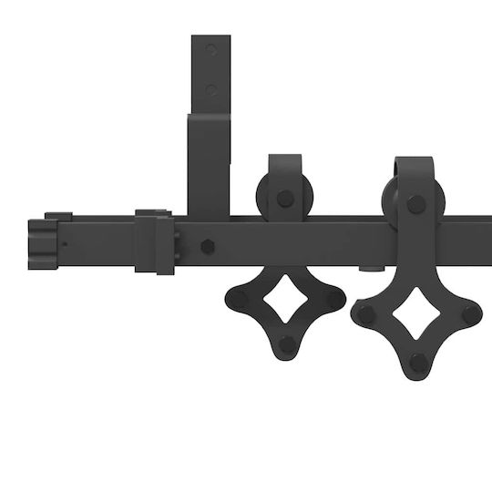 vidaXL Sliding Door Mechanism for Interior Door 152.5cm Black