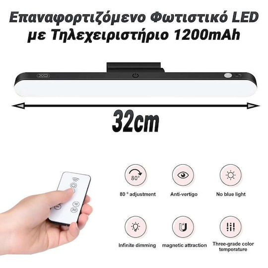 Rechargeable LED Night Light with Battery Powered and Remote Control 1pcs