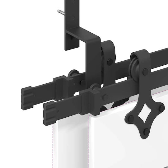 vidaXL Sliding Door Mechanism for Interior Door 152.5cm Black