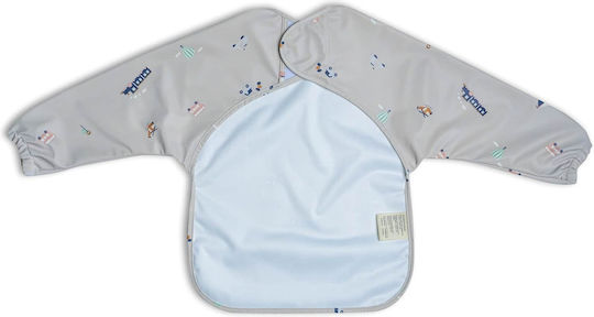 Citron Salopetă material textil cu autocolant, Buzunar & Mâneci Gri