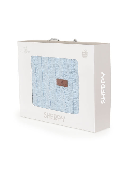 Cangaroo Blanket Nursery Swaddling Blankets Sherpy Cotton Blue 75x100cm