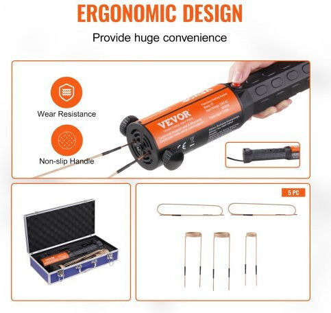 Vevor Φορητός Επαγωγικός Θερμαντήρας 1kw Αφαίρεση Μπουλονιών Jrxqhsjbxqmnsta2sv2