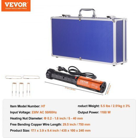 Vevor Φορητός Επαγωγικός Θερμαντήρας 1kw Αφαίρεση Μπουλονιών Jrxqhsjbxqmnsta2sv2