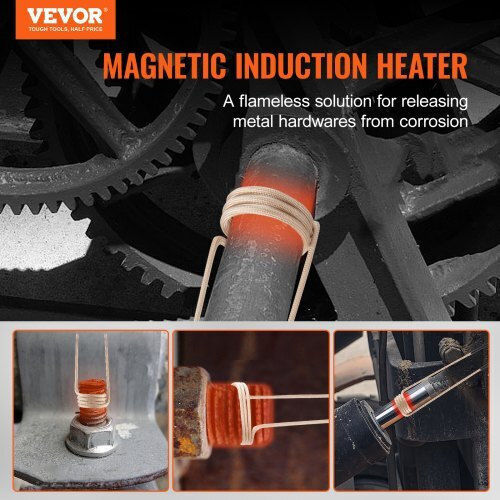 Vevor Tragbarer Induktionsheizer 1 kW Schraubenentferner J1000w8pcs6201ki0v2