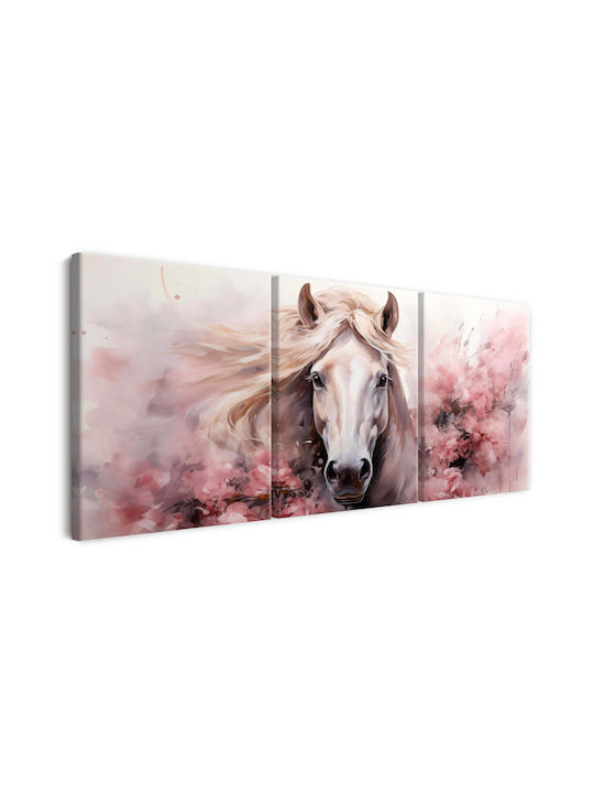 Decowalls Dreifach Gemälde auf Leinwand 90x180cm