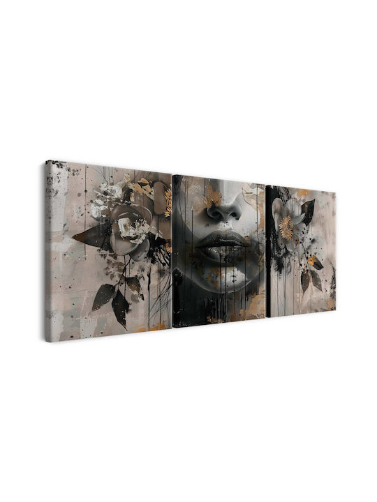 Decowalls Трикратен Картина Платнен 60x120см