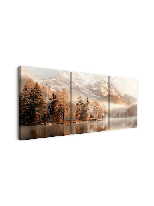 Decowalls Τρίπτυχος Πίνακας σε Καμβά 60x120cm