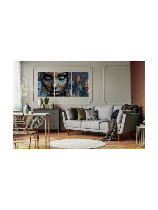 Decowalls Τρίπτυχος Πίνακας σε Καμβά 60x120cm