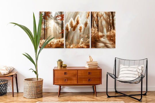Decowalls Threefold Painting on Canvas 60x120cm