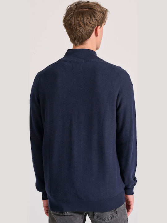 Men's Knitted Cardigan Navy Blue