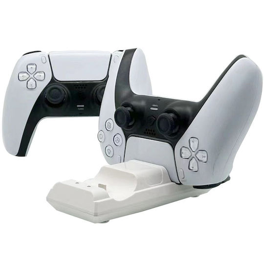 Ps5 Controller Charging Double Dock Charge P201 White