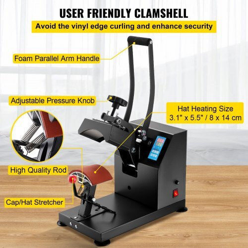 Vevor 5.5x3.5" 600w Cap Heat Press Machine Cp2815-sthj000001v2