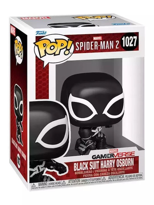 Funko Pop! Marvel: Spider-Man 2 - Harry Osborn Schwarzer Anzug 1027 Wackelkopf