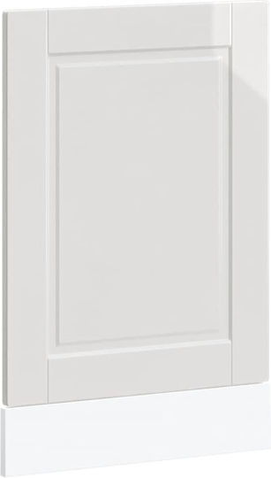 Porto High Gloss Dishwasher Panel 45x1.5x67cm White