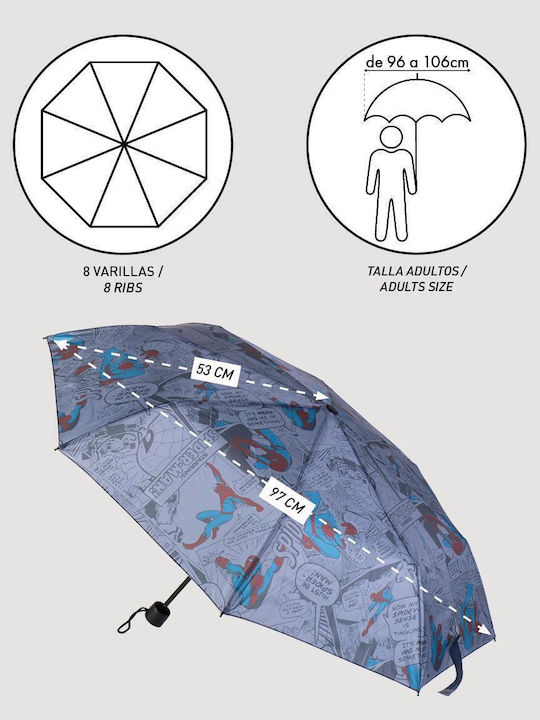 Arnetta Kids Compact Umbrella with Diameter 50cm Multicolour