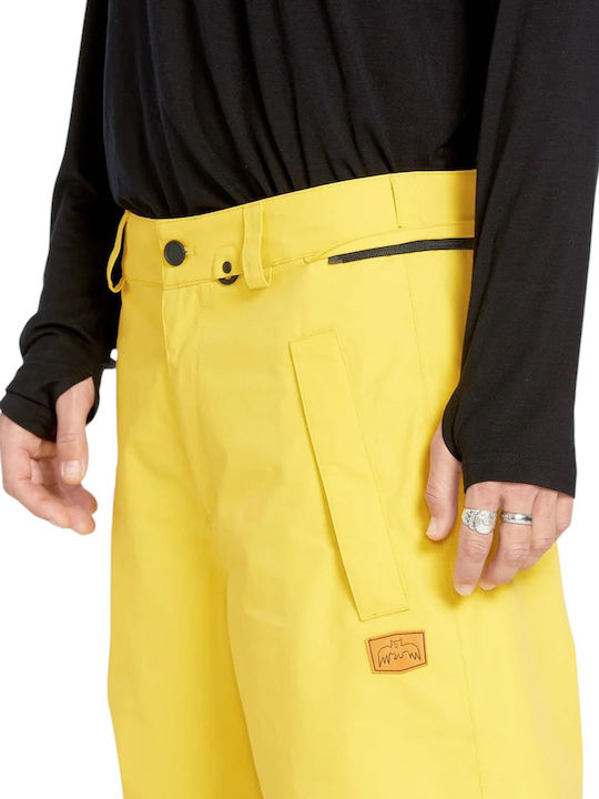 Volcom Longo Gore-tex G1352506-DKY Pantaloni de schi și snowboard pentru bărbați Ski & Snowboard Galben