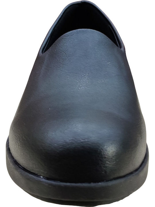 Women's Synthetic Leather Platform Shoes Black