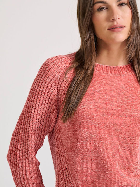 Bluza Damă Pulover Mineral Roșu Roz