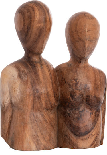 HomeMarkt Διακοσμητική Φιγούρα από Ξύλο Parr 28x13x40cm