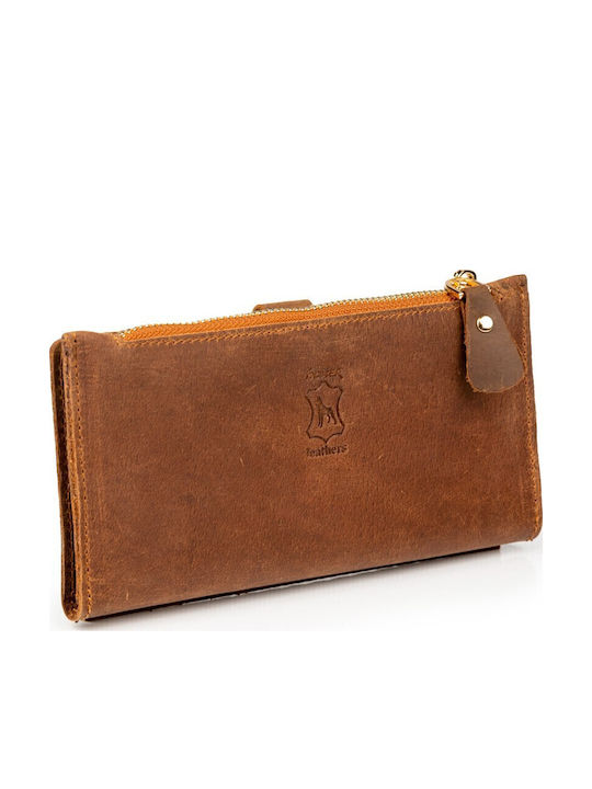 Leather Women's Wallet Classic Brown