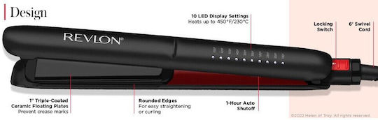 Revlon Smoothstay Hair Straightener with Ceramic Plates 50W