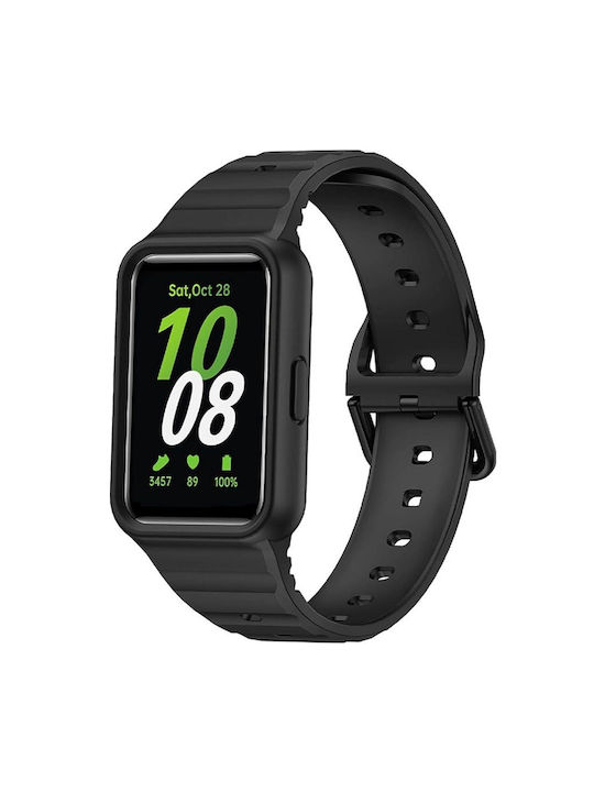 Curea Silicon Negru (Galaxy Fit3 - Potrivirea Galaxiei 3)