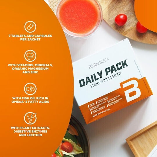 Biotech USA Daily Pack Multivitamin 1500mg 30Stück