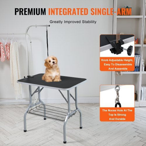 Vevor Pet Grooming Table Clamp Arm 915 X 610mm Foldable Medium Small Dogs Includes Restraint Loop 149.7kg Capacity Zdmrz36inch0nadpdv0