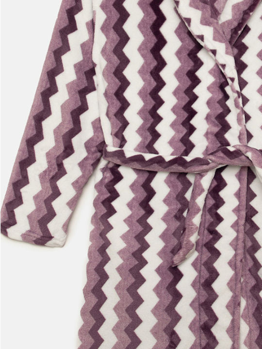 Minerva Winter Women's Robe Purple
