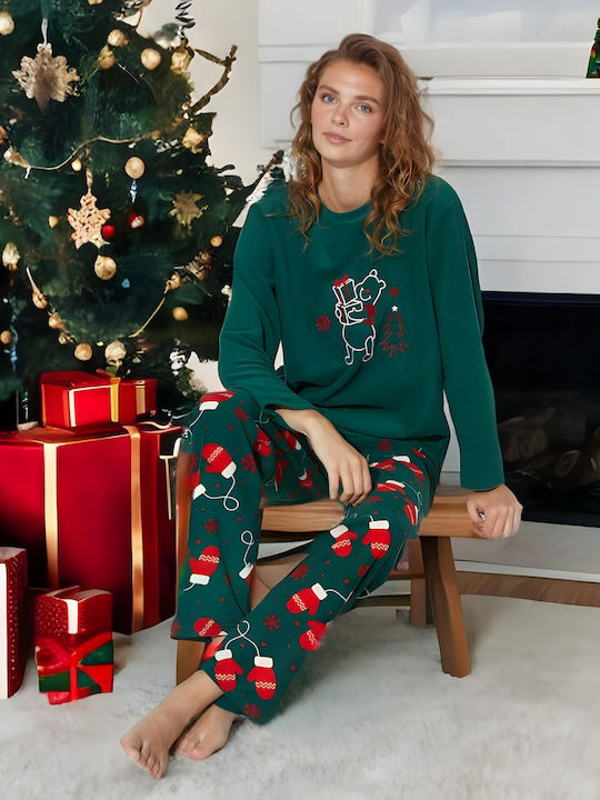 Sexen Χειμερινό Γυναικείο Σετ Πιτζάμας Christmas