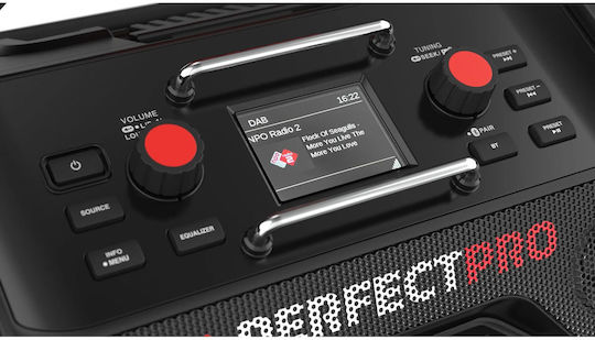 PerfectPro OCT-18V Tragbares Radio DAB+ mit Bluetooth Schwarz