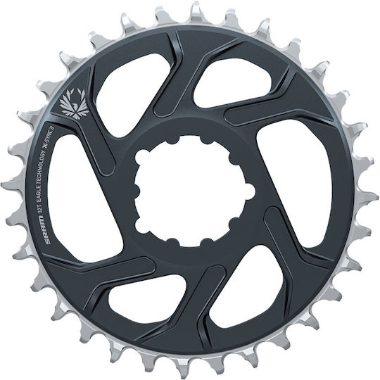 Disc Leaf Sram Eagle X-sync2 38t Direct Mount 6mm Offset Alum 12 Speedblack