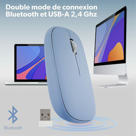 T'nB iClick Wireless Bluetooth Mouse Blue