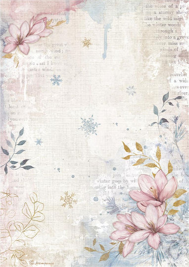 Set aus 6 Decoupage-Reispapieren Stamperia 21x29cm A4 Create Happiness Dewdrops