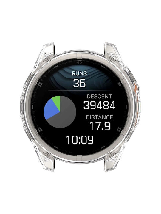 Θήκη Σιλικόνης σε Διάφανο χρώμα για Garmin Fenix 8 43mm